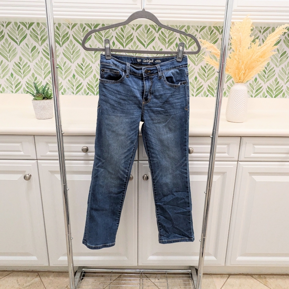 Boys Cat & Jack Straight Stretch Jeans 10